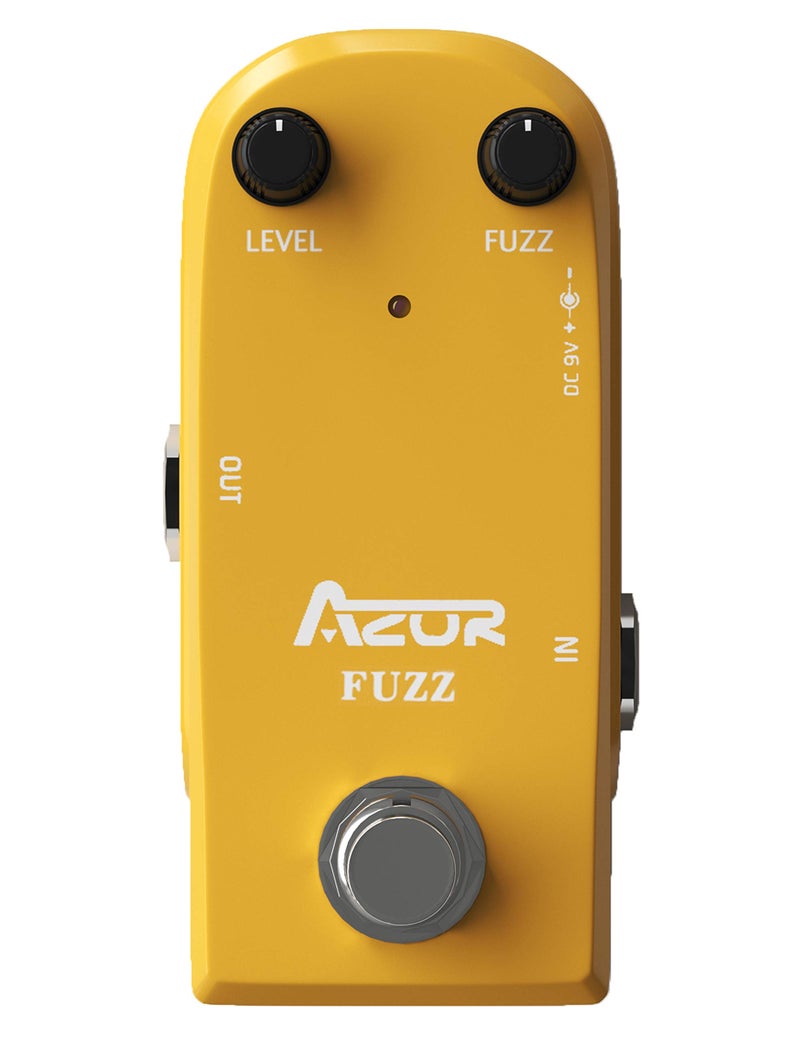 AZOR Vintage Fuzz Guitar Pedal True Bypass Mini Effect Pedal for Electric Guitar Classic Analog Fuzz Tone Compact & Durable Design Stage & Studio Use - Image 5